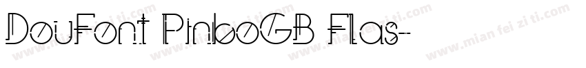 DouFont PinboGB Flas字体转换